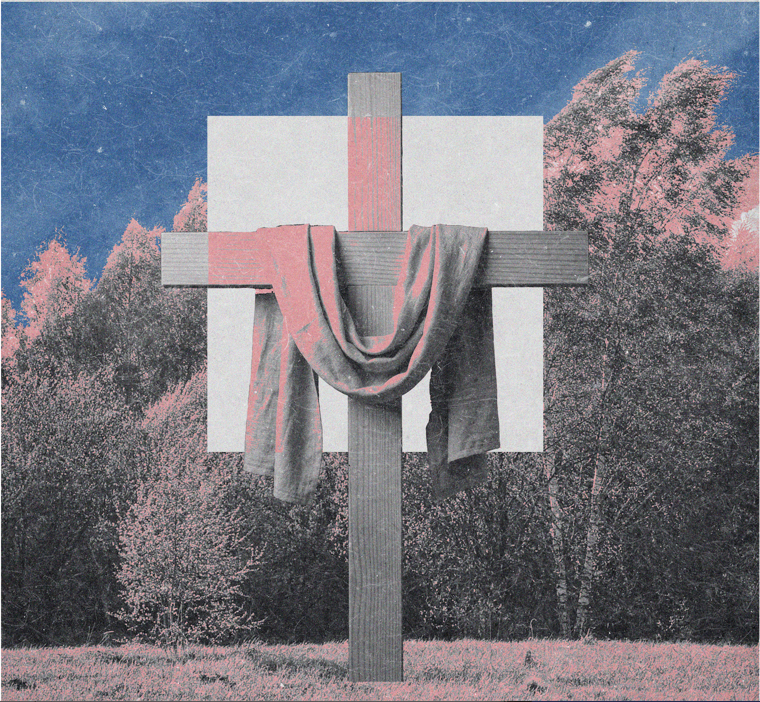 Easter at Grace City Tampa - Cross with draped cloth
